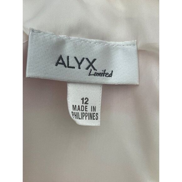 Alyx Limited Floral Striped Pleated Sleeveless Dress Size 12 - Picture 7 of 9